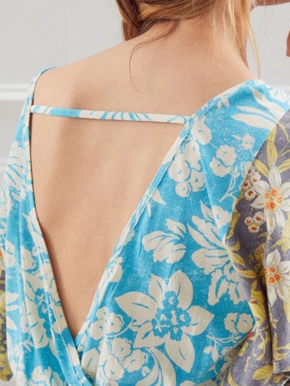 Daily Practice by Anthropologie Floral Tiered Ruffle Open Back Dress XS - Picture 2 of 5